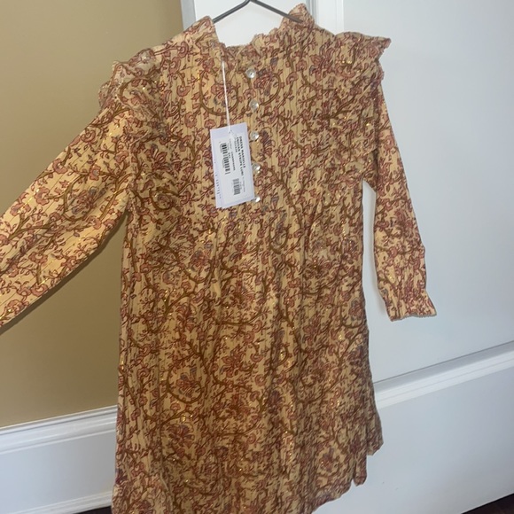 Cutest floral with gold detailing dress! Multiple sizes available - Picture 2 of 3